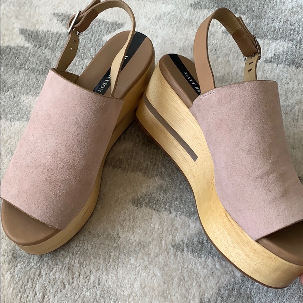 Platform Sling Back Peep Toe